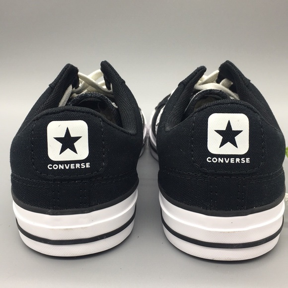 CONVERSE STAR PLAYER OX Low Black White 264477F - Picture 5 of 8